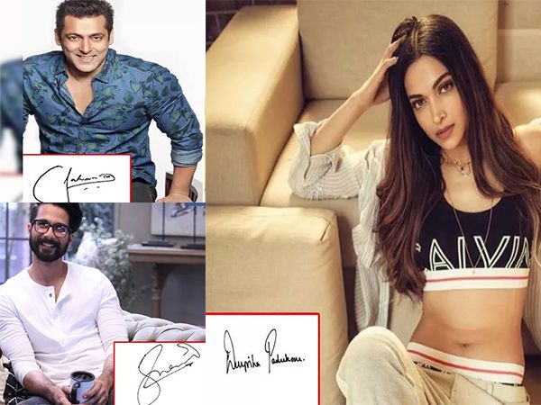 Check how Bollywood stars sign