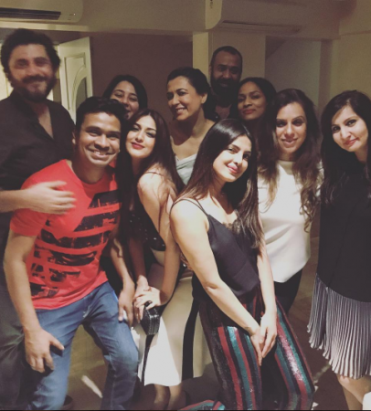 See pictures: Priyanka was seen partying hard with her friends and team of Ventilator