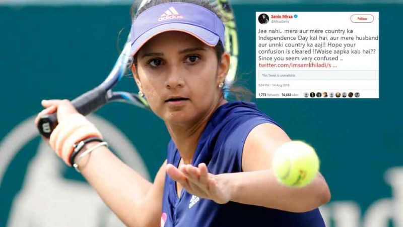 Sania Mirza replies to trollers on questioning her about Independence Day