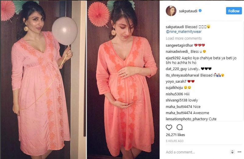 Soha Ali Khan looked oh-so-pretty in her baby shower