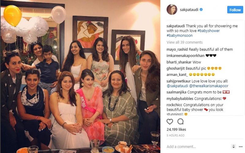 Soha Ali Khan looked oh-so-pretty in her baby shower