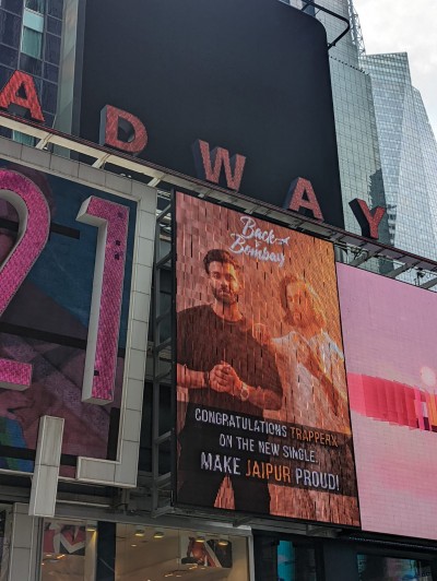Getting featured on New York Time Square Billboard as the first Indian DJ and independent electronic music producer, Trapperx makes headlines.