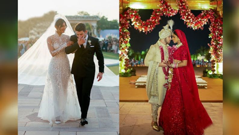 Priyanka Chopra Nick Jonas Wedding: Check out the first look of the newlyweds as Hindu bride and groom