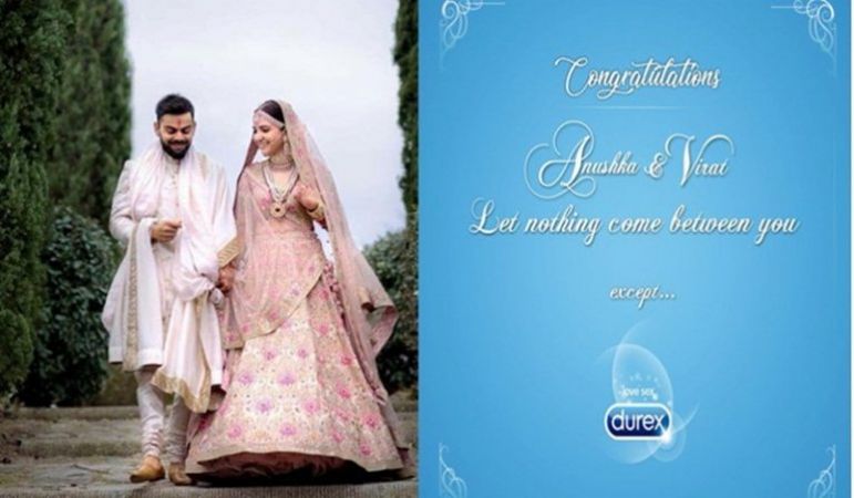 ‘Nothing come in between Virushka except Durex’: Condoms brand Durex tweet