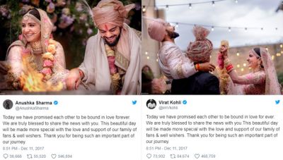 This tweet of Virushka shows they are really made for each other