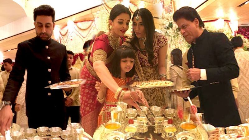 Abhishek Bachchan clarifies why  Big B, SRK, Aamir and other celebs serving food at the Ambani wedding