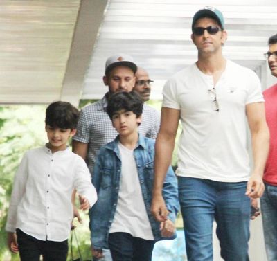 Hrithik Roshan with his son spend some quality time.