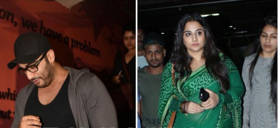 Photo! Vidya Balan's go green and Arjun Kapoor's casual look for dinner outing