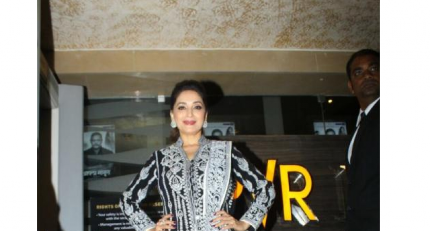 Madhuri Dixit spotted in a traditional wear