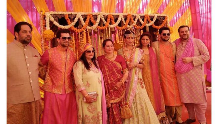 See pictures of Mehendi and Sangeet ceremony of Neil Nitin Mukesh and Rukmini Sahay