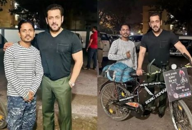Shocking: Salman Khan’s fan cycled  for 1100 Km to meet him, gone viral