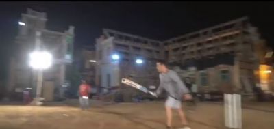 Watch Video: Salman plays 'Dabangg' cricket shots on the sets of Bharat