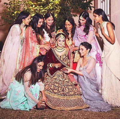 Alia Bhatt look stunning in grey Lehenga, take a look at Aliya’s BFF wedding