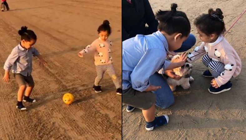 Shahid and Mira Kapoor’s daughter  Misha adorable pics, playing with Isana