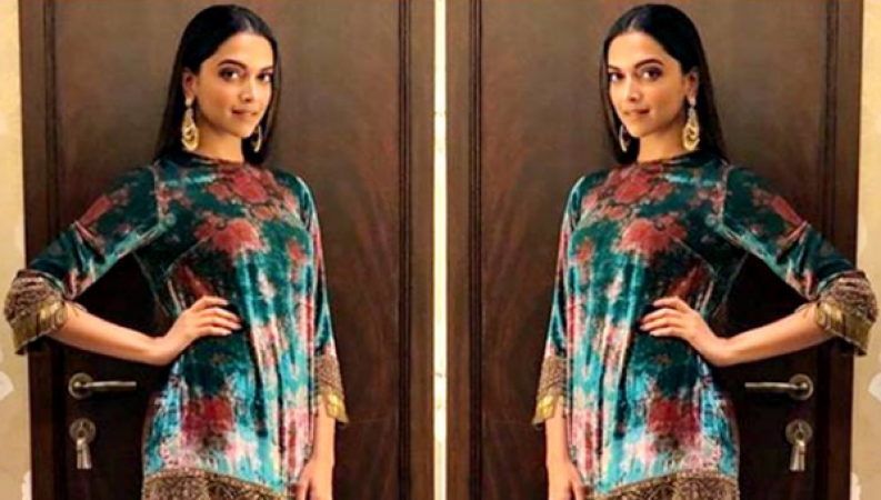 Deepika Padukone in this colorful Sabyasachi outfit is a big disappointment, what do you think?