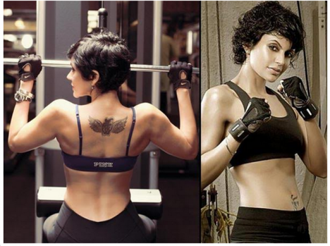 See Pictures: Mandira Bedi's work out session is killing