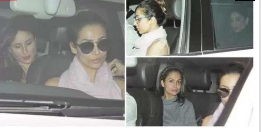 Best Friends: Kareena Kapoor Malaika Arora and Amrita Arora spotted going Karan Johar's house