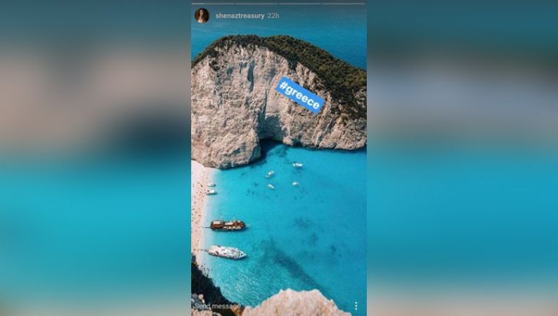 Shenaz Treasurywala is having a hot time in Greece