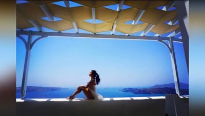 Shenaz Treasurywala is having a hot time in Greece