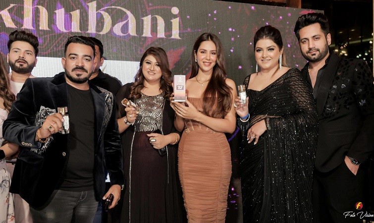 Sonam Bajwa Joins Kriti Duggal's Grand Event Unveiling Unique Fragrance That Leaves a Lasting Impression