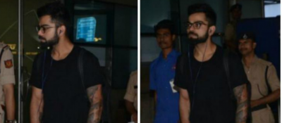 Virat Kohli is back from Goa, gets clicked at the airport