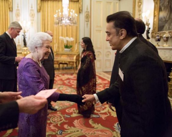 Kamal Haasan posted a picture of himself meeting with 'Queen Elizabeth II'