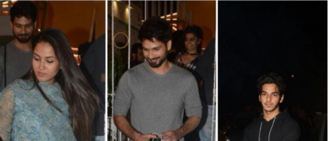 Ishaan Khatter, Shahid Kapoor, and Mira captured for a dinner outing