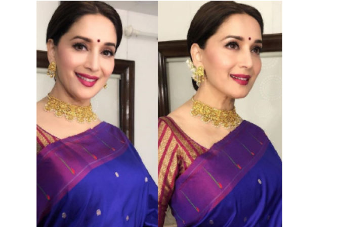 Photo! Timeless beauty Madhuri Dixit appeared in a traditional look