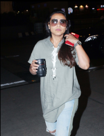 Rani Mukerji snapped in a simple look at the airport