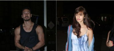 Tiger Shroff and Disha Patani captured in the casual look at the airport