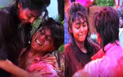 Watch the love filled Holi video of SRK and Gauri