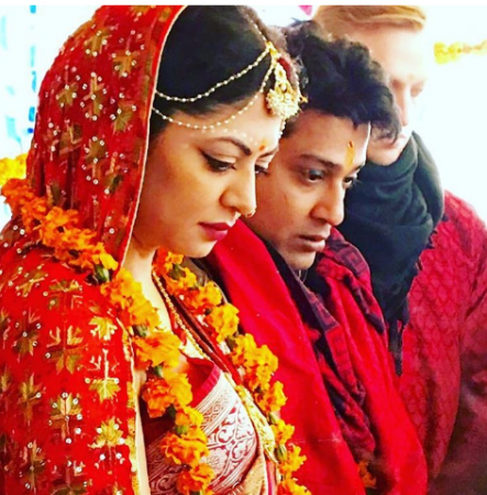 Take a look at Kavita Kaushik's post wedding pictures