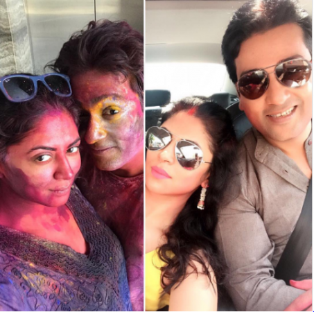 Take a look at Kavita Kaushik's post wedding pictures