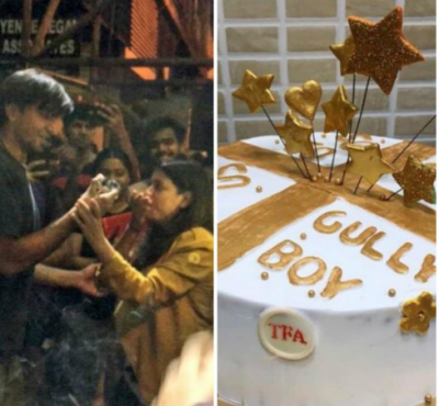 'Gully Boy' team celebrates 50 days of the shoot, have a look