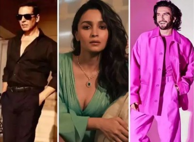 Ranveer singh, Alia bhatt and Akshay Kumar have most brand value stars says Report