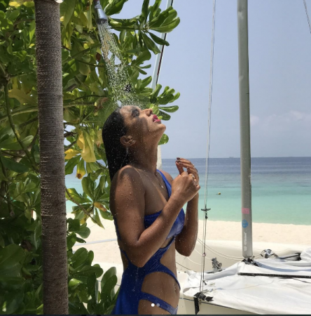Nia Sharma is raising the temperature of Maldives high with her hot looks