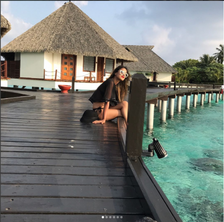 Nia Sharma is raising the temperature of Maldives high with her hot looks