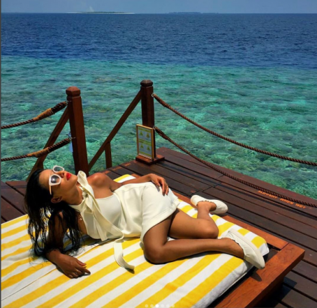 Nia Sharma is raising the temperature of Maldives high with her hot looks