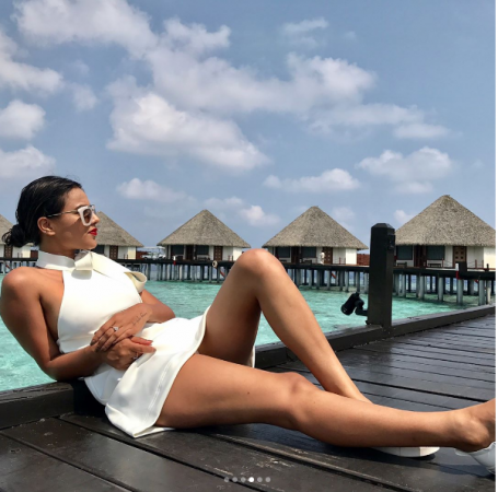 Nia Sharma is raising the temperature of Maldives high with her hot looks