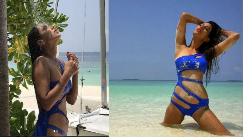 Nia Sharma is raising the temperature of Maldives high with her hot looks