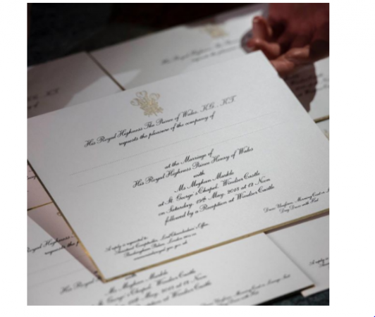 Check out, simple and casual wedding invitation of Prince Harry and Meghan Markle
