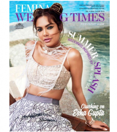 Esha Gupta looks sexy on the cover of Femina Wedding Times magazine