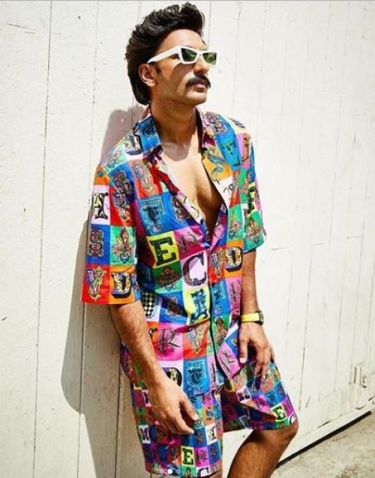The price of Ranveer Singh's alphabet print co-ord outfit will make go surprised