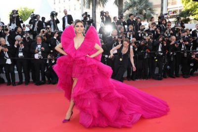 Pictures! Deepz in ravishing pink high low hem gown