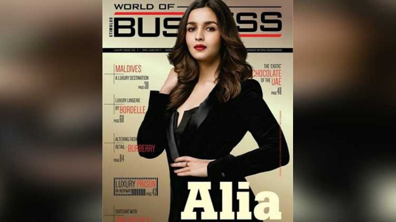 Alia Bhatt poses for a Business Magazine
