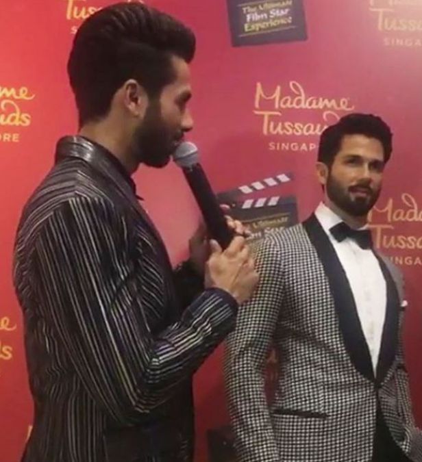 Shahid Kapoor unveils his first wax statue at Madame Tussauds