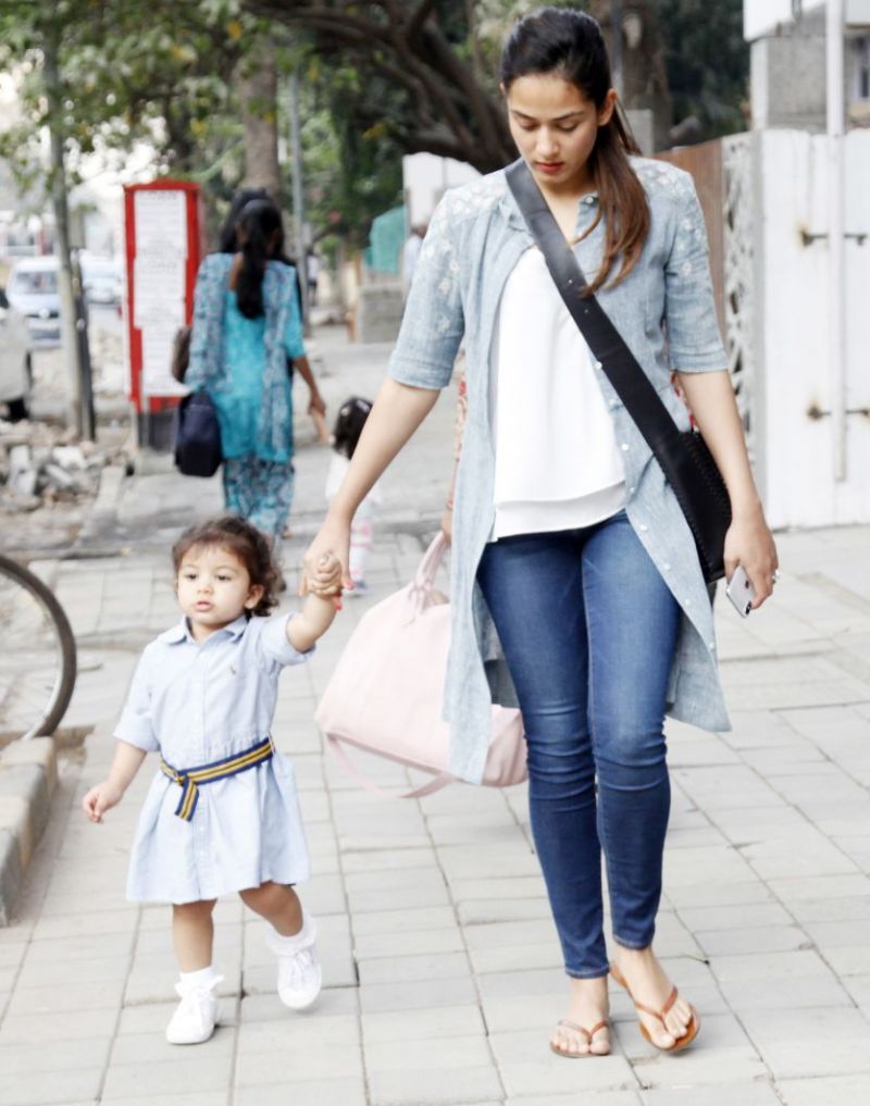 Mira Rajput, seen in the city showing off her baby bump