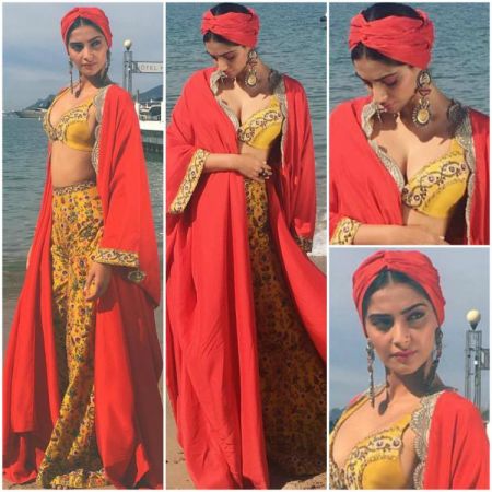 Sonam Kapoor is looking drop dead gorgeous on the Day 2 At Cannes