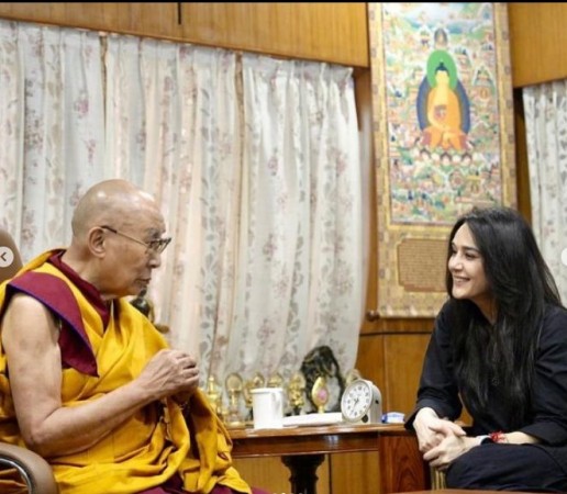 The actress recently had a visit with the Dalai Lama in Dharamshala