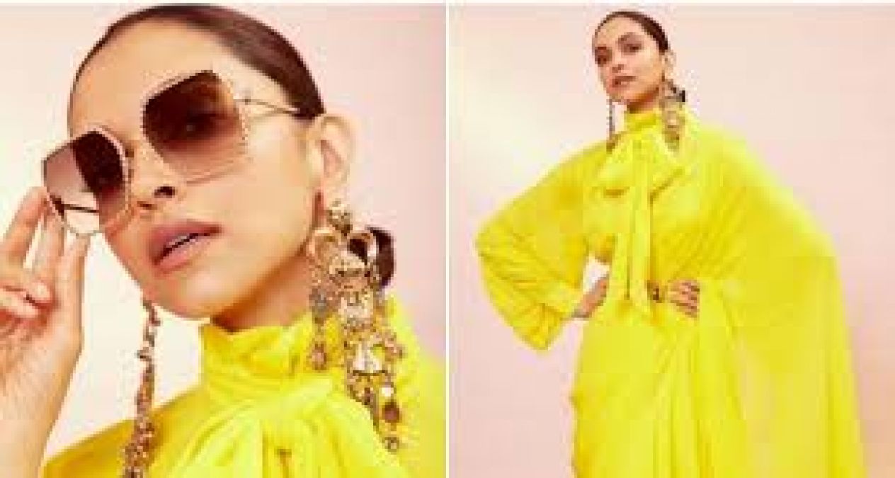 Deepika Padukone unleashes her swag in this new ruffled saree look